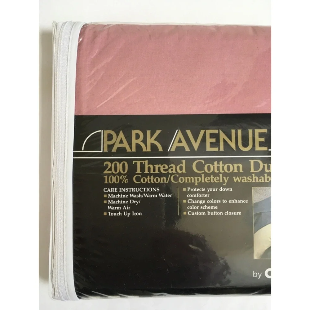Park Avenue 200 Thread Cotton Duvet Cover Twin Rose NEW